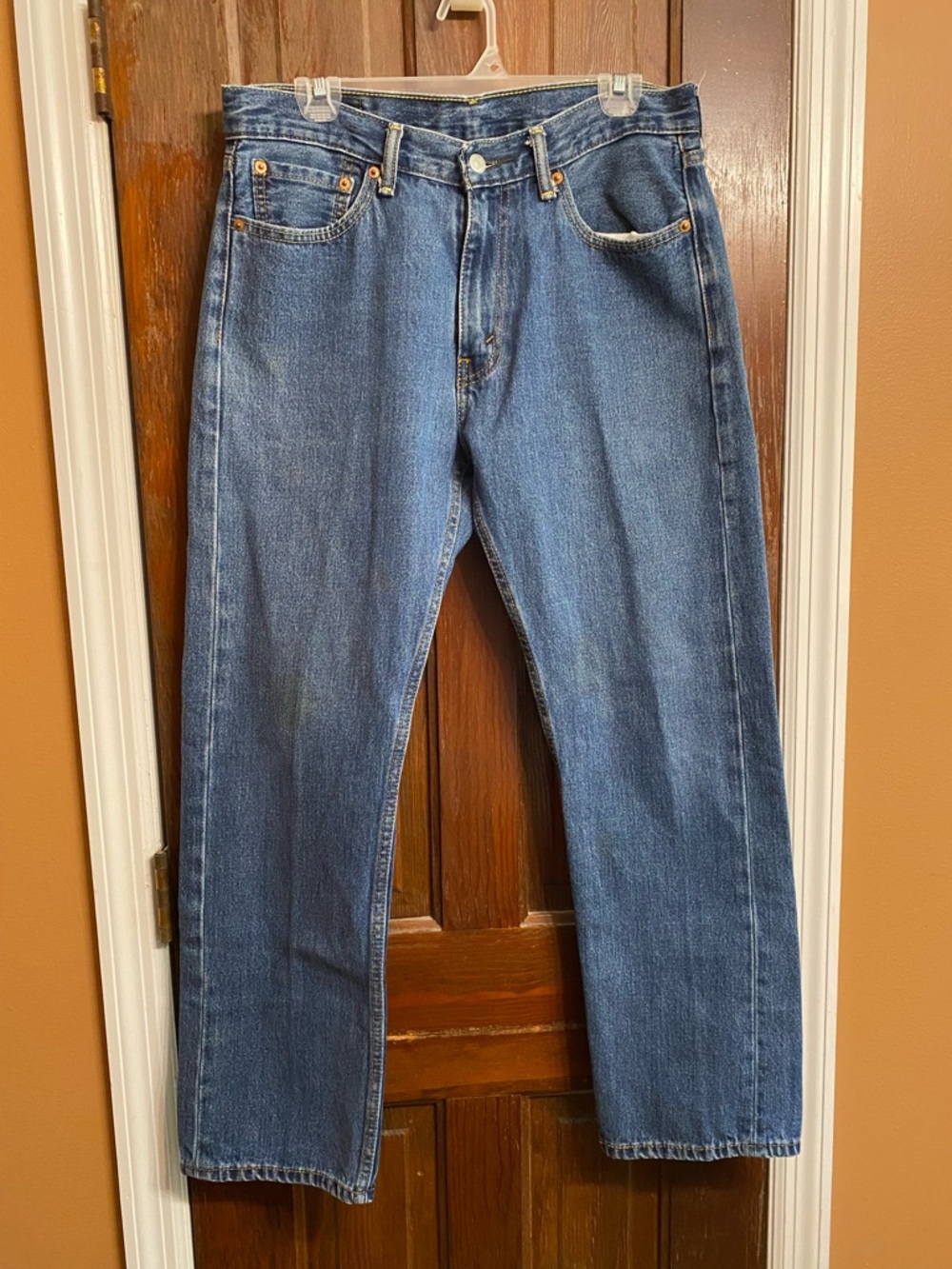 Women’s Levi's Straight Fit Blue Denim Jeans 505s